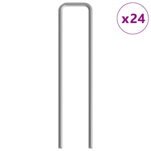 vidaXL Rabbit Cage Silver 600 x 78 x 78 cm Galvanized Steel