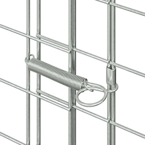 vidaXL Rabbit Cage Silver 100 x 100 x 210 cm Galvanized Steel