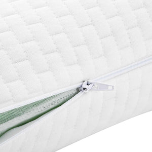 vidaXL Sleeping Pillow Solid White 50 x 30 x 10 cm Memory Foam