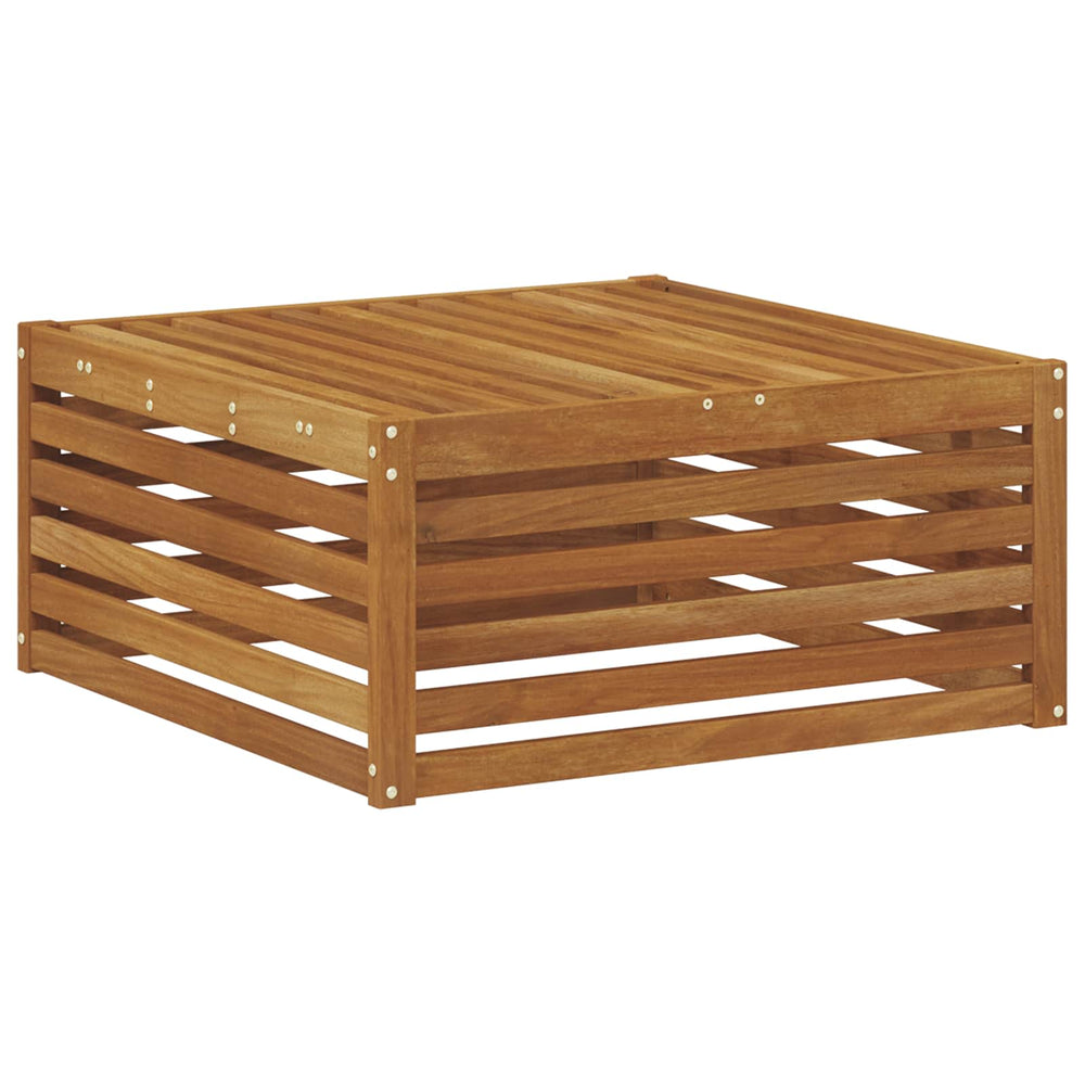 Outdoor-Fußhocker Akazie Massivholz 79x79 cm