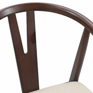 vidaXL Dining Chairs 2 pcs Light Brown and Light Solid Rubber Wood