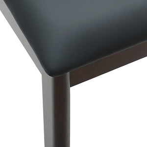 vidaXL Dining Chairs 2 pcs Light Brown and Black Solid Rubberwood