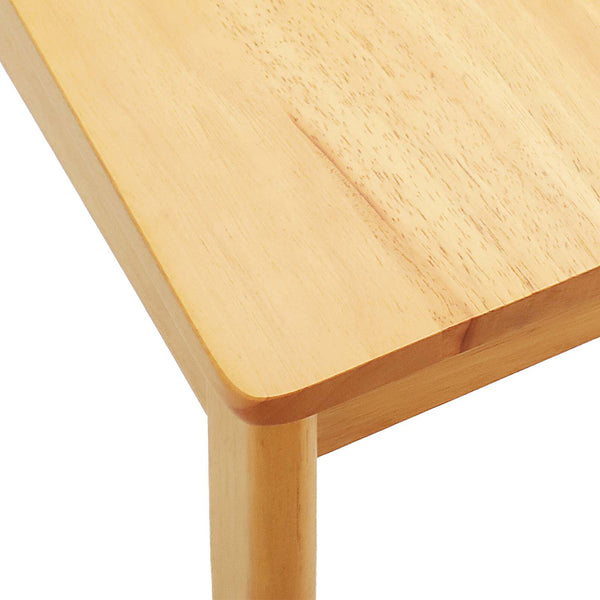 vidaXL Dining Chair 2 pcs Natural Solid Rubberwood