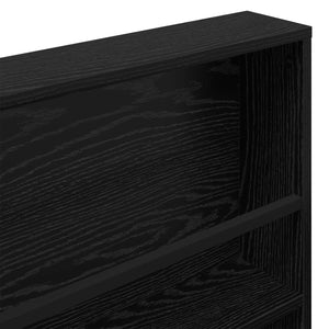 vidaXL Magazine Rack 2 pcs Black Oak Look 60 x 12 x 70 cm