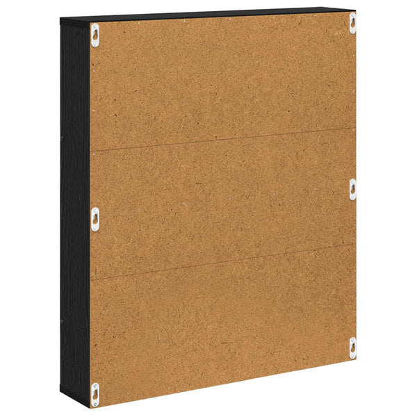 vidaXL Magazine Rack 2 pcs Black Oak Look 60 x 12 x 70 cm