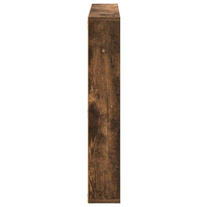 vidaXL Magazine Rack with Shelf 2 pcs Smoked Oak 80 x 12 x 70 cm