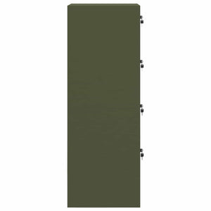 Aktenschrank Olive Grün mit Schubladen, 2er-Set
