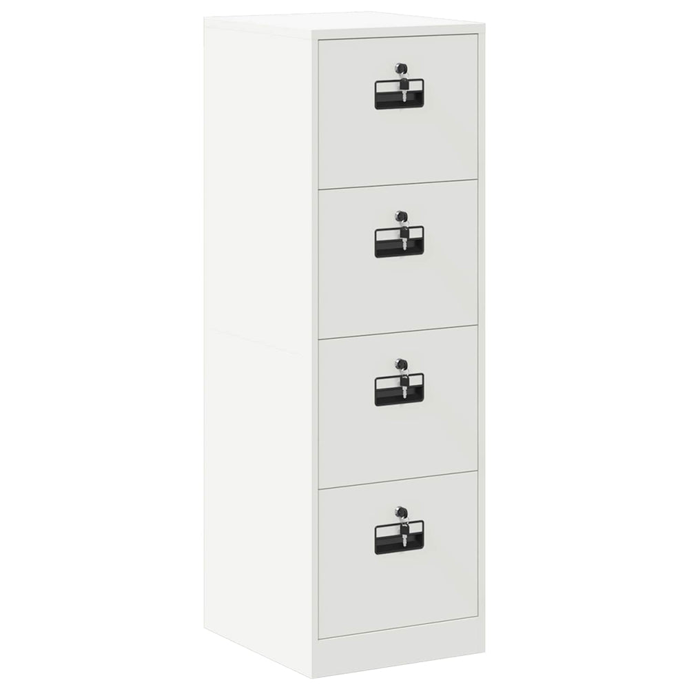Aktenschrank, 2er Set, Weiß, Stahl