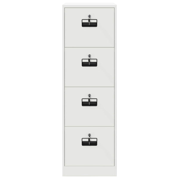 Aktenschrank, 2er Set, Weiß, Stahl