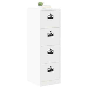 Aktenschrank, 2er Set, Weiß, Stahl