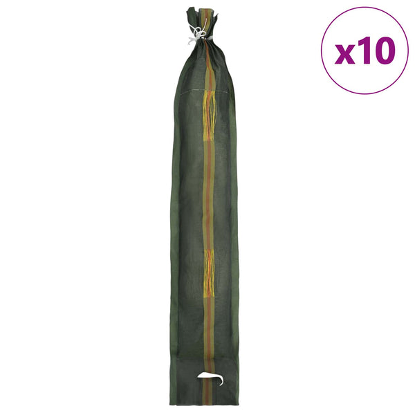 Sandsäcke 10er Set, Dunkelgrün, 100x25cm