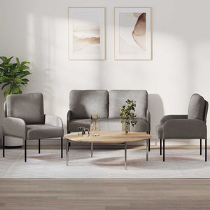 3-teilige Sofagarnitur Taupe