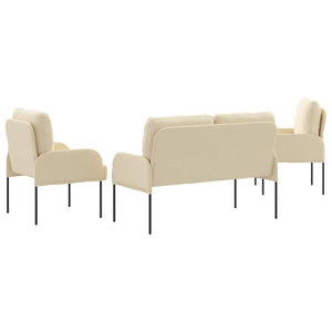 3-teiliges Creme Sofa Set