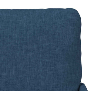 Blaue 3-teilige Sofagarnitur mit Kissen