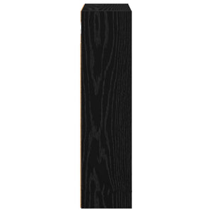 vidaXL Bathroom Wall Cabinet Black Oak 40 x 16 x 62.5 cm