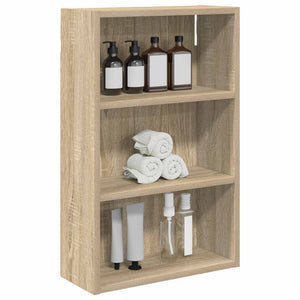 vidaXL Wall-Mounted Bathroom Cabinet with Shelf Sonoma Oak 40 x 16 x 62.5 cm