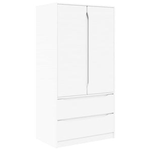 Kleiderschrank Weiß 79,5x49x156cm