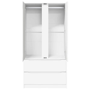 Kleiderschrank Weiß 79,5x49x156cm