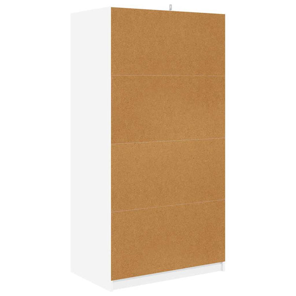 Kleiderschrank Weiß 79,5x49x156cm