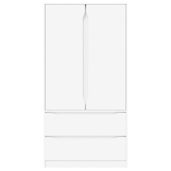 Kleiderschrank Weiß 79,5x49x156cm
