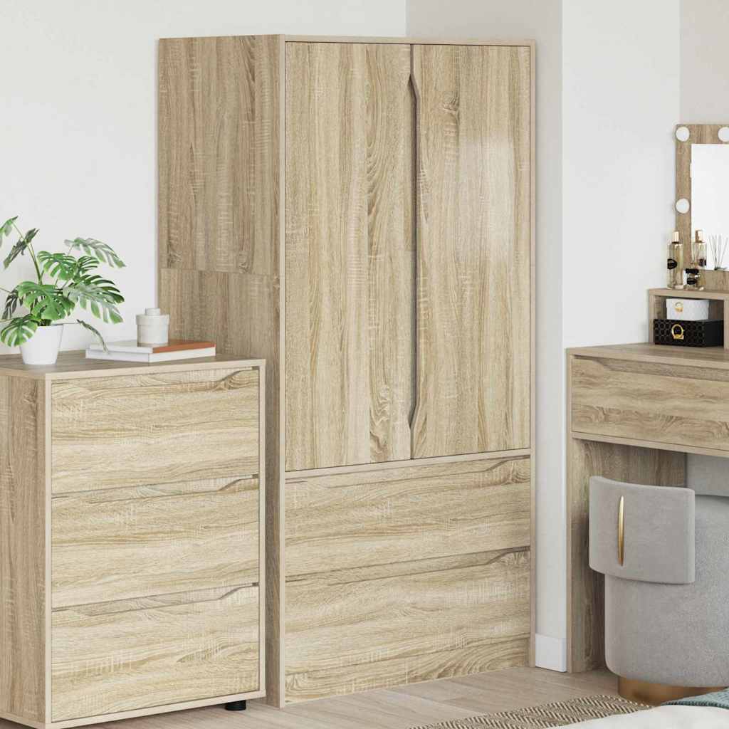 Kleiderschrank Sonoma Eiche, 79,5 cm