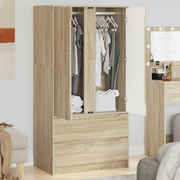 Kleiderschrank Sonoma Eiche, 79,5 cm