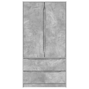 Kleiderschrank Betongrau 79,5x49x156cm