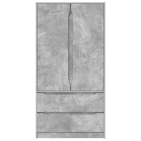 Kleiderschrank Betongrau 79,5x49x156cm