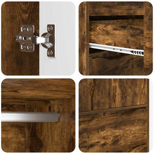 Kleiderschrank Geräucherte Eiche 79,5x49x156 cm