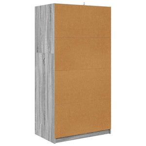 Grauer Kleiderschrank Sonoma, 79,5 cm
