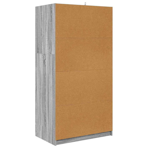 Grauer Kleiderschrank Sonoma, 79,5 cm