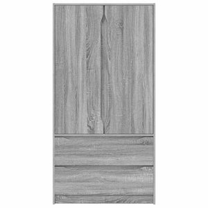 Grauer Kleiderschrank Sonoma, 79,5 cm