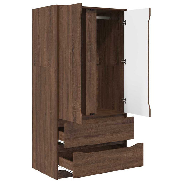 Kleiderschrank Braun Eichen-Optik 79,5x49x156cm