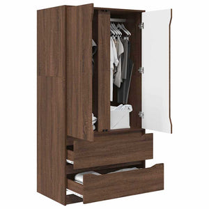 Kleiderschrank Braun Eichen-Optik 79,5x49x156cm