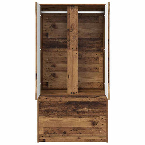 Kleiderschrank Altholz 79,5x49x156 cm