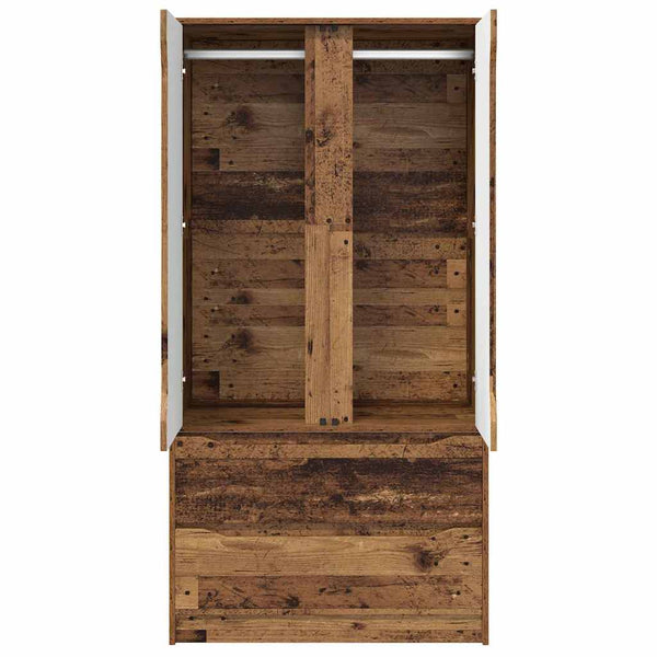 Kleiderschrank Altholz 79,5x49x156 cm