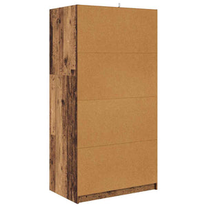 Kleiderschrank Altholz 79,5x49x156 cm