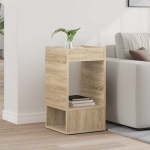 vidaXL Side Table Sonoma Oak 30 x 30 x 56 cm Engineered Wood