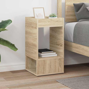 vidaXL Side Table Sonoma Oak 30 x 30 x 56 cm Engineered Wood