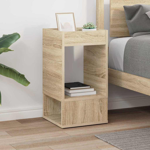 vidaXL Side Table Sonoma Oak 30 x 30 x 56 cm Engineered Wood