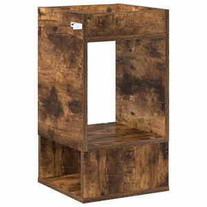 vidaXL Side Table Smoked Oak 30 x 30 x 56 cm Engineered Wood