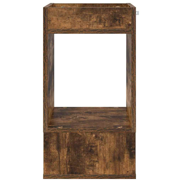 vidaXL Side Table Smoked Oak 30 x 30 x 56 cm Engineered Wood