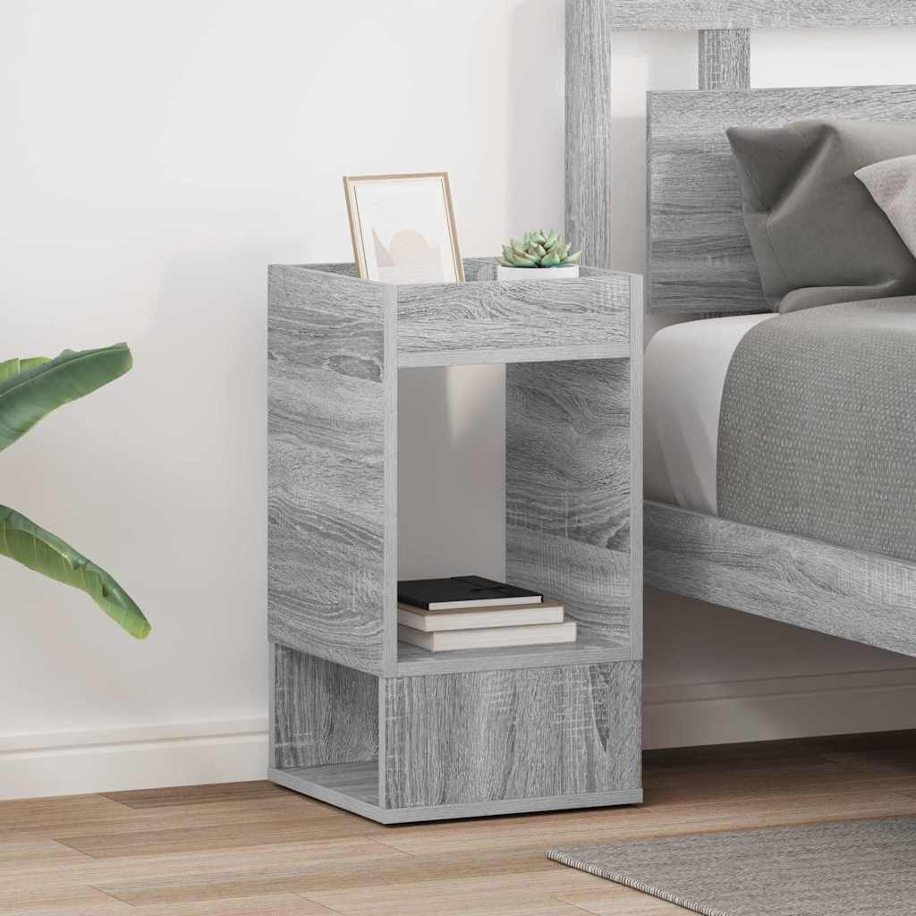 vidaXL Side Table 2 pcs Sonoma Grey 30 x 30 x 56 cm Engineered Wood