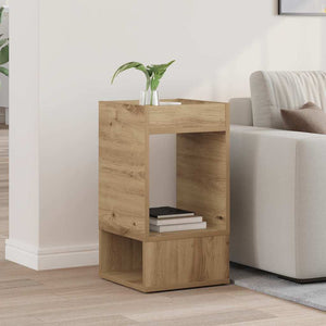 vidaXL Side Table Artisan Oak 30 x 30 x 56 cm Engineered Wood
