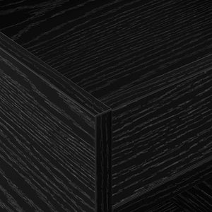 vidaXL Side Table 2 pcs Black Oak Look 40 x 40 x 56 cm