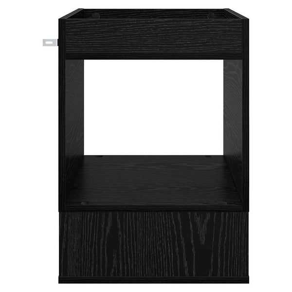 vidaXL Side Table 2 pcs Black Oak Look 40 x 40 x 56 cm