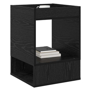 vidaXL Side Table 2 pcs Black Oak Look 40 x 40 x 56 cm