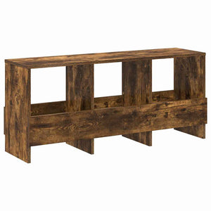 vidaXL Magazine Rack Smoked Oak 102 x 30 x 45 cm