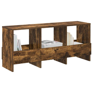vidaXL Magazine Rack Smoked Oak 102 x 30 x 45 cm