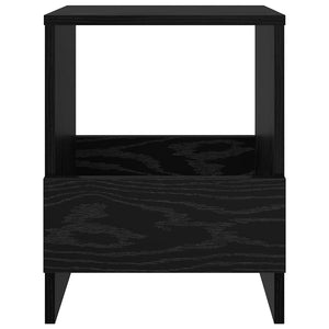 vidaXL Magazine Rack Black Oak Look 35 x 30 x 45 cm